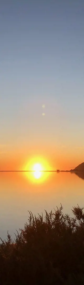 Sonnenuntergang beim Capo Carbonara
